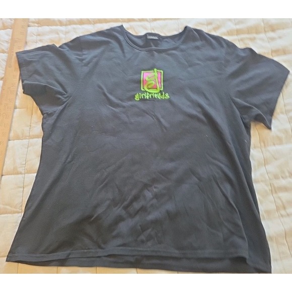 Silver Bait Tops - Vintage Y2K Women's Tee‎ Shirt XL Vintage Y2K Silver For Her Girlfriends Black